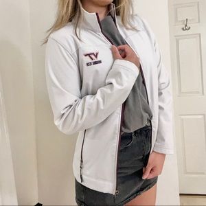 VT Athletics White Zip Jacket